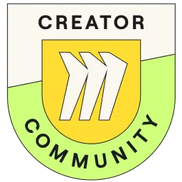 Creator Community badge 1:1