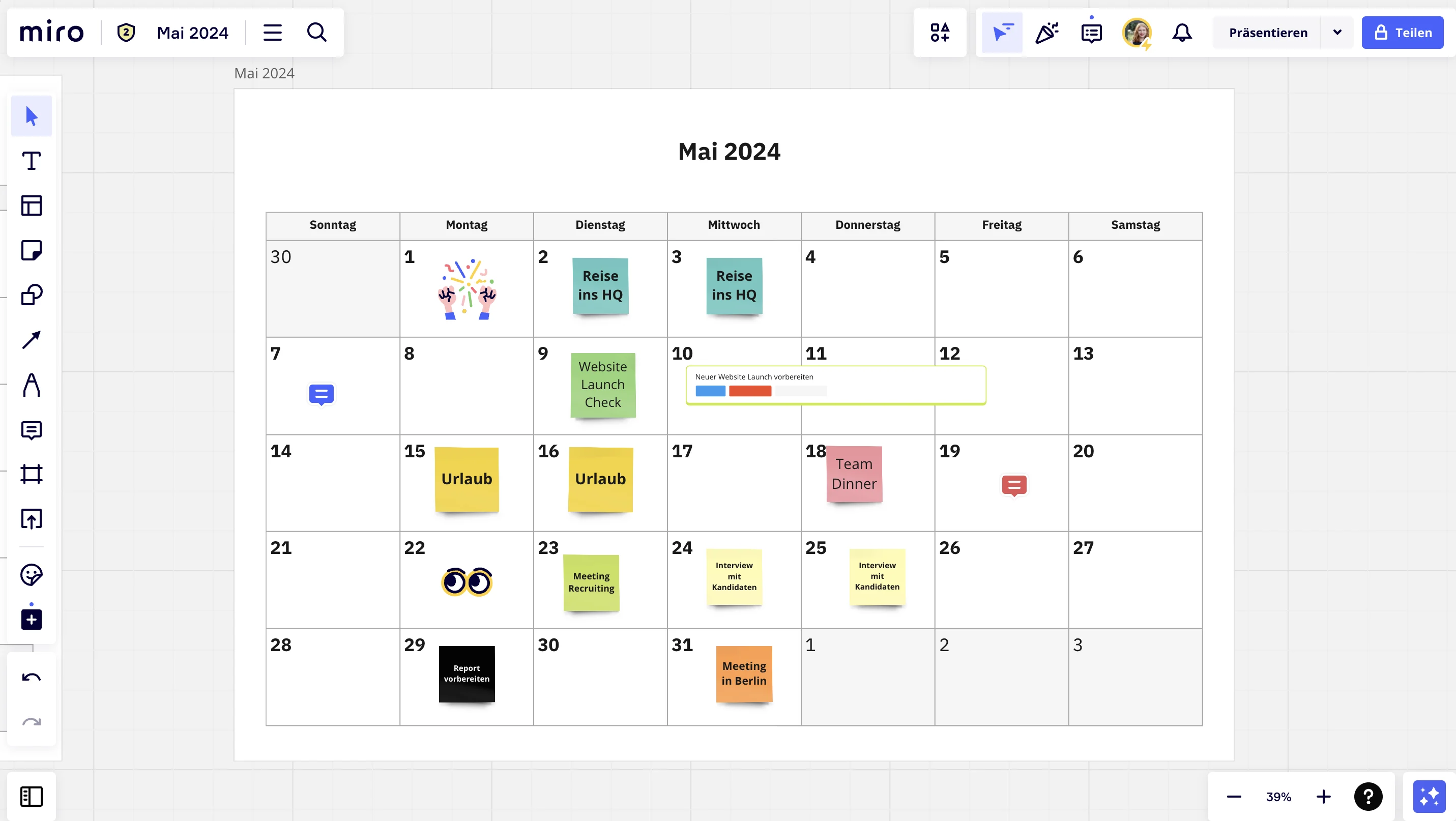 Online Kalender Mai 2024