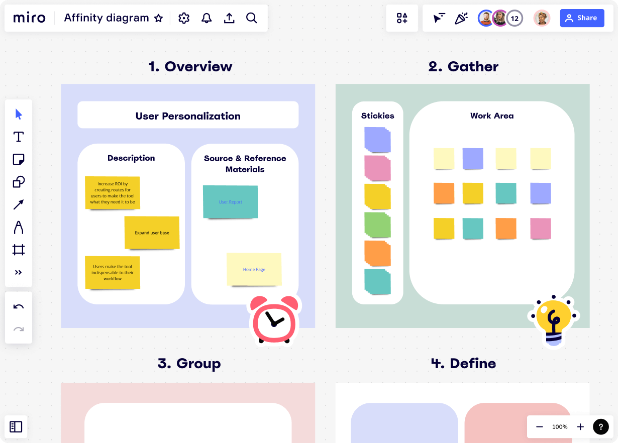 Affinity Diagram Tool Miro - Affinity Diagram Tool Hero Xxl Sub Use Case EN