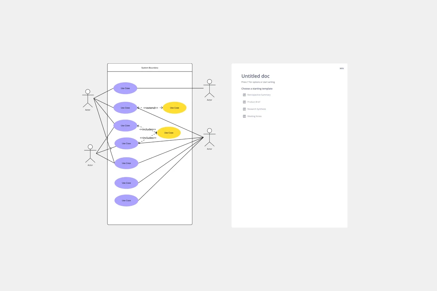 use case diagram template