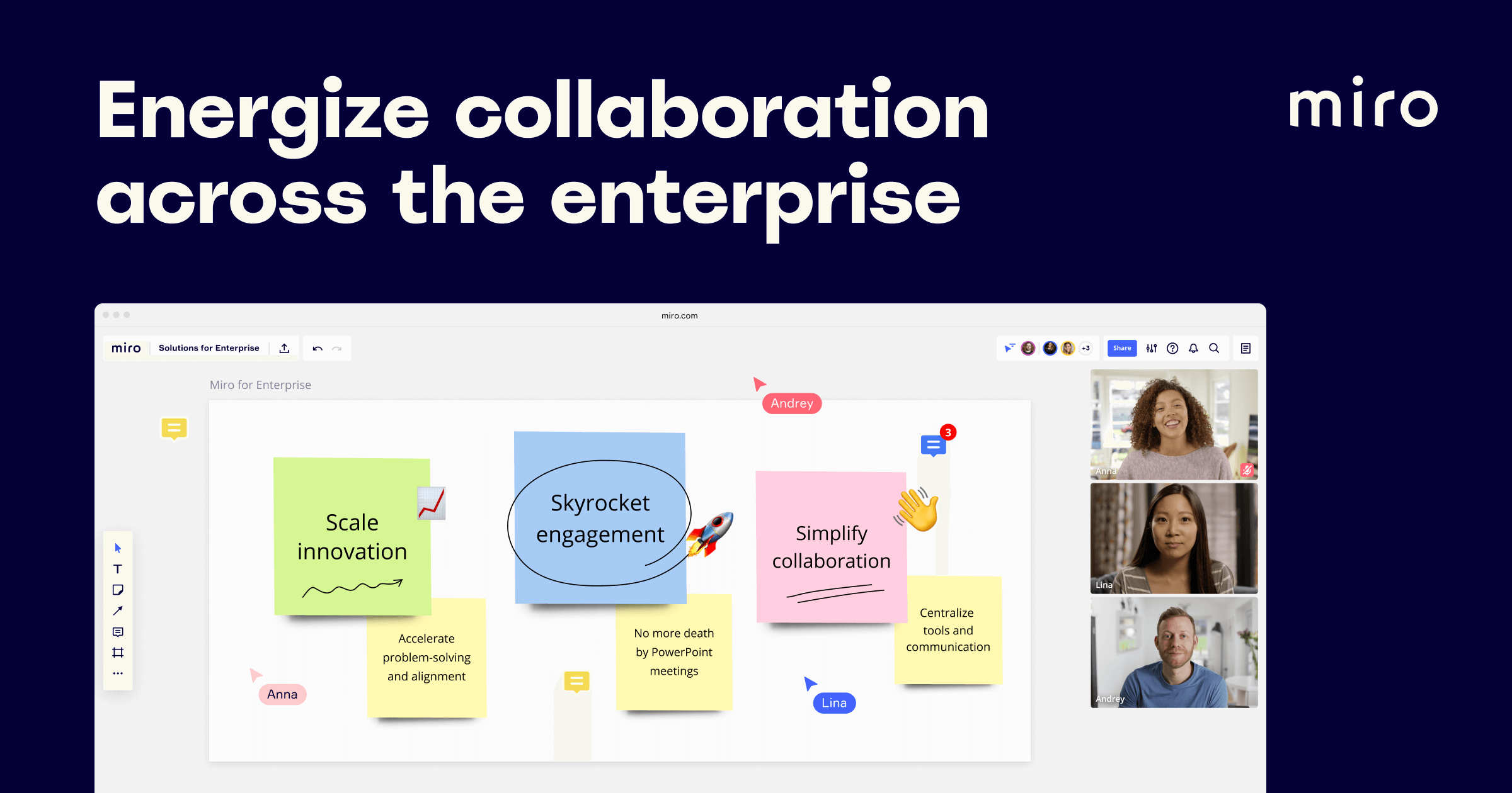 Enterprise-grade online collaborative whiteboard | Miro