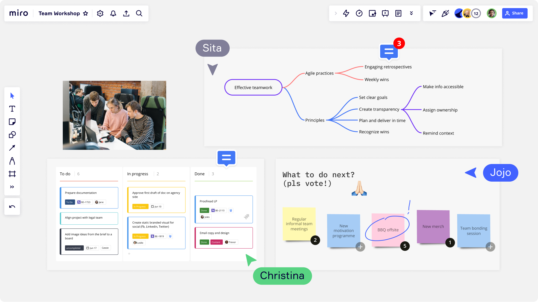 How to create a participatory workshop using Miro. Steps and tips
