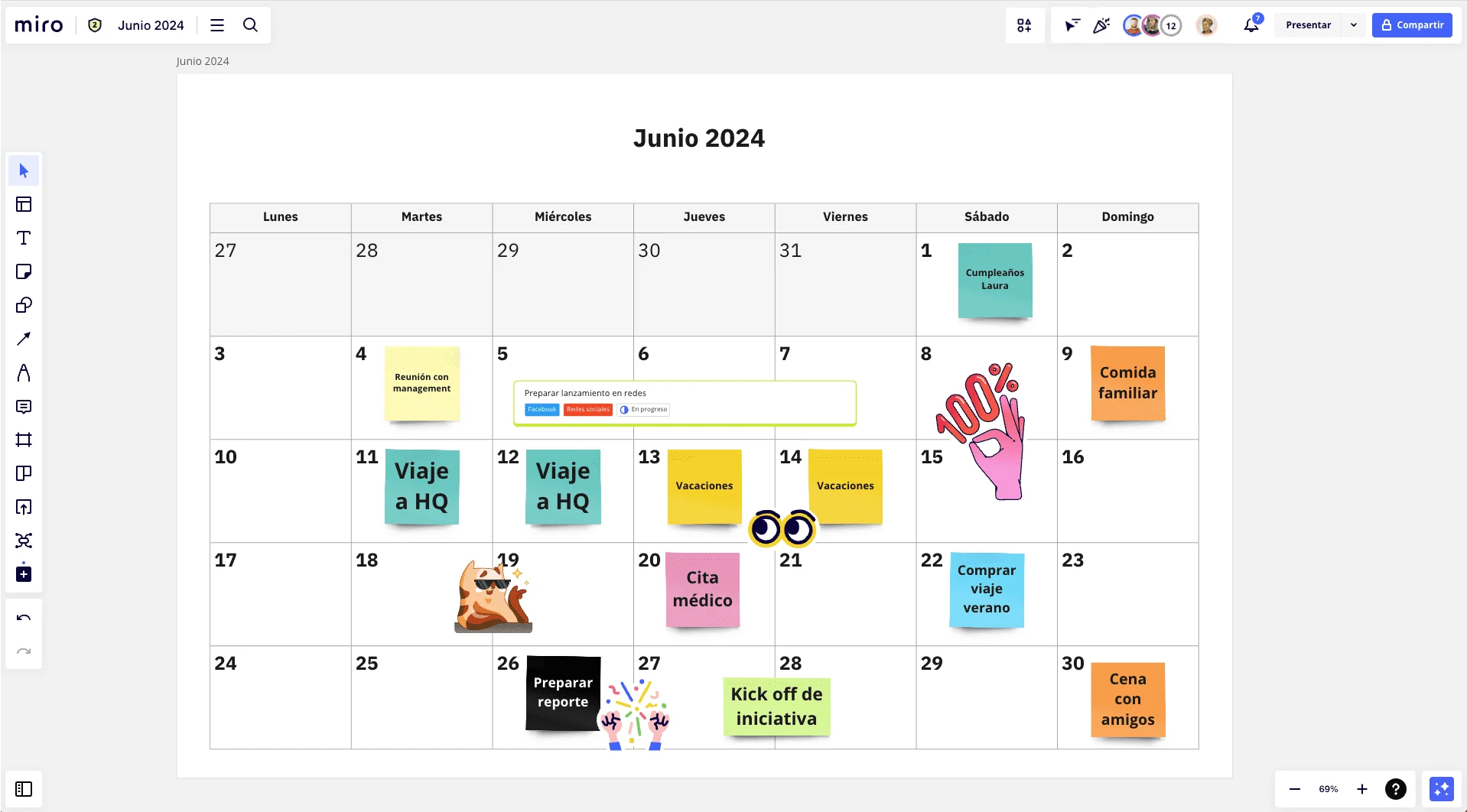 無料の 2024年（令和6年）6月カレンダーについての画像