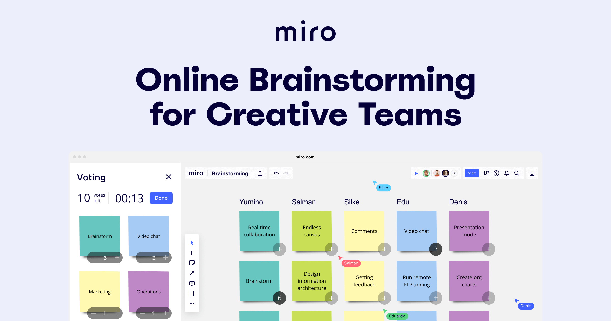 Free Online Brainstorming Tool For Creative Teams | Miro