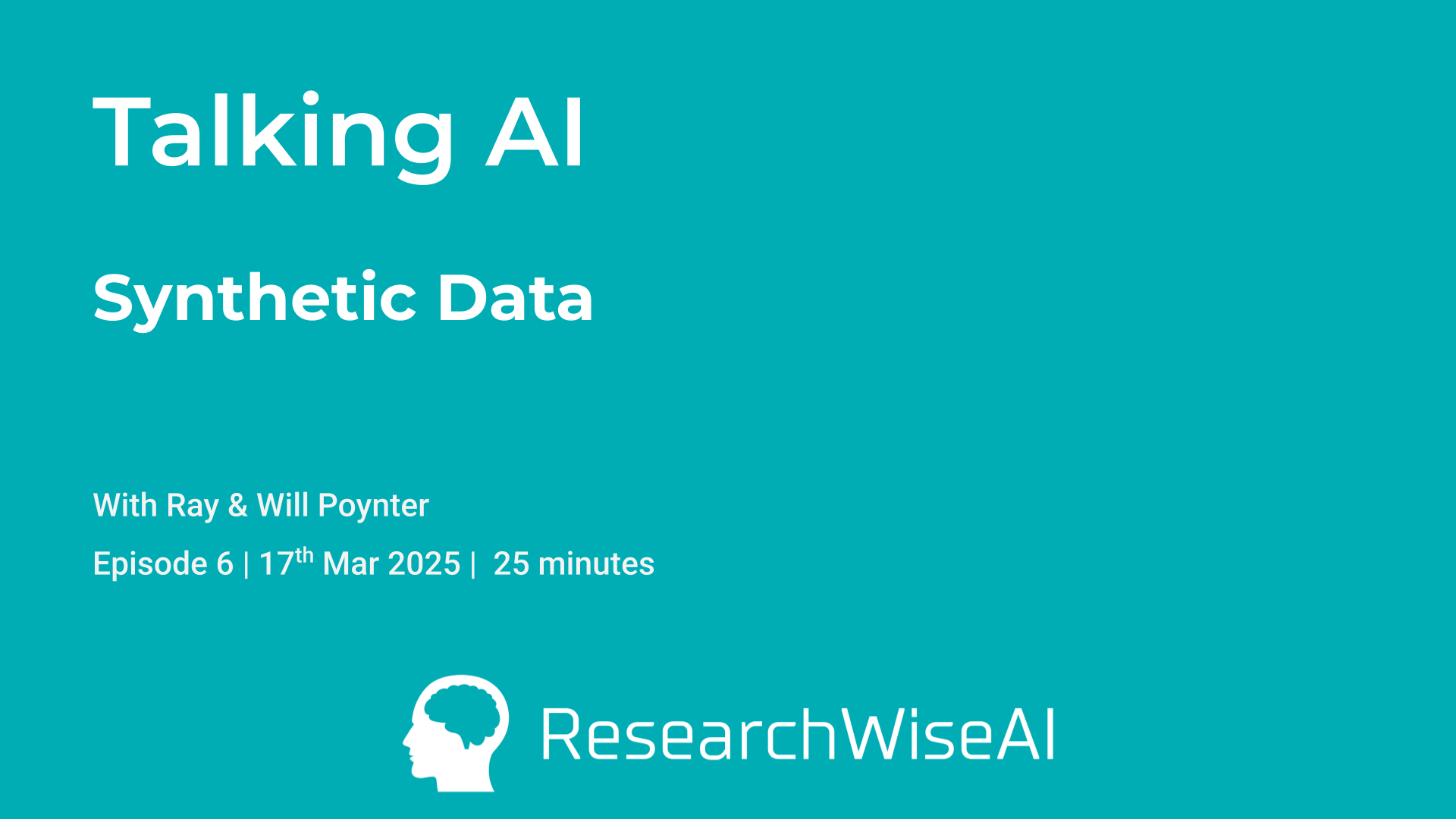 What different types of synthetic data are there? episode artwork