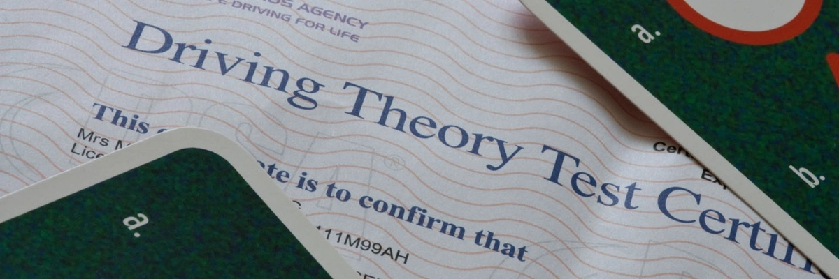 driving theory test certificate