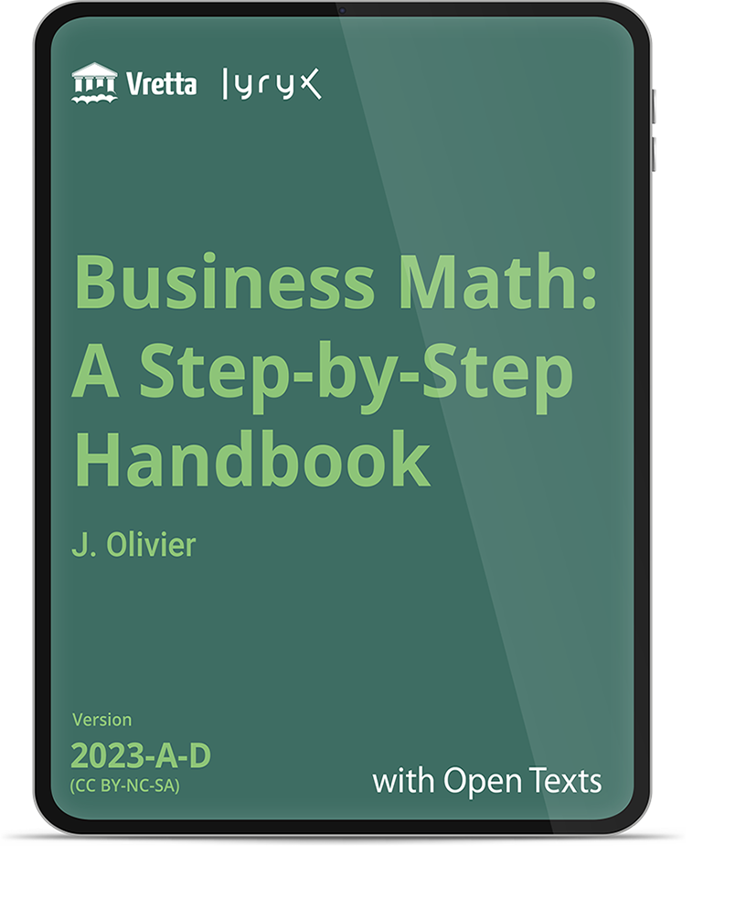 Business Math: A Step-By-Step Handbook