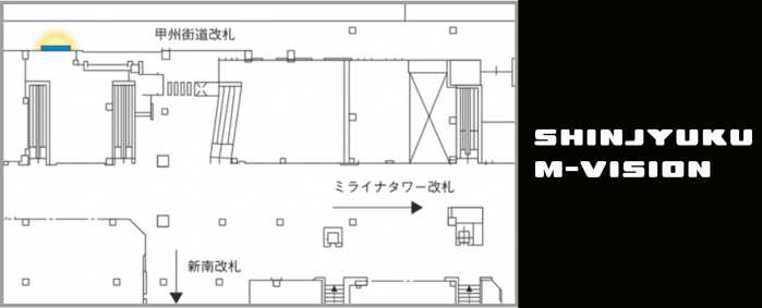 新宿M-VISIONデジタルサイネージMAP