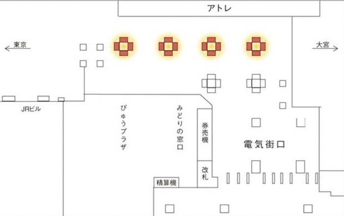 JR秋葉原駅新電気街口デジタルサイネージMAP