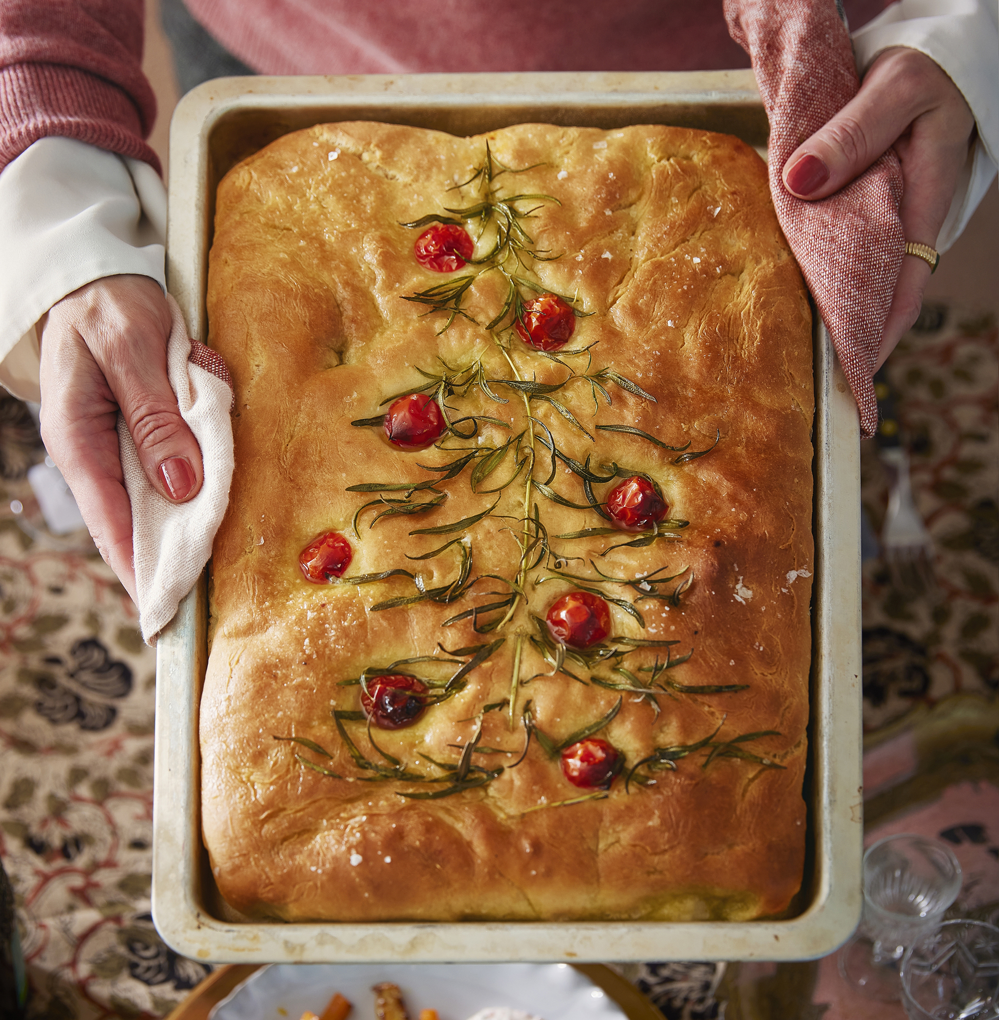 Helppo joulukuusifocaccia