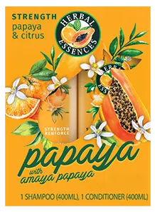 Herbal Essences Strength Shampoo & Conditioner with Papaya and Citrus