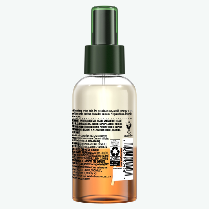 End dry hair w/Juices & Berries, herbal hydration spray!