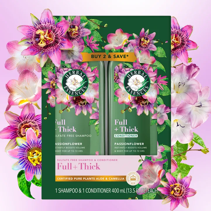 Full + Thick Passionflower Shampoo & Conditioner Dual Pack