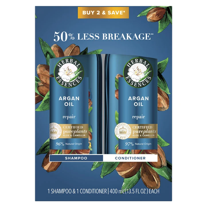  Herbal Essences bio:renew Argan Oil Of Morocco Repairing  Color-Safe Conditioner 13.5 fl oz : Beauty & Personal Care