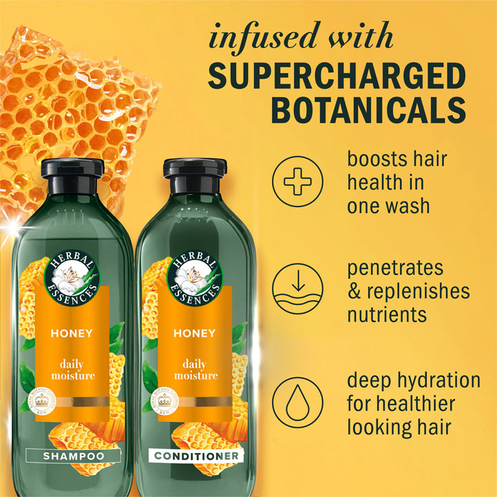 Honey Daily Moisture Sulfate Free Shampoo | Herbal Essences and