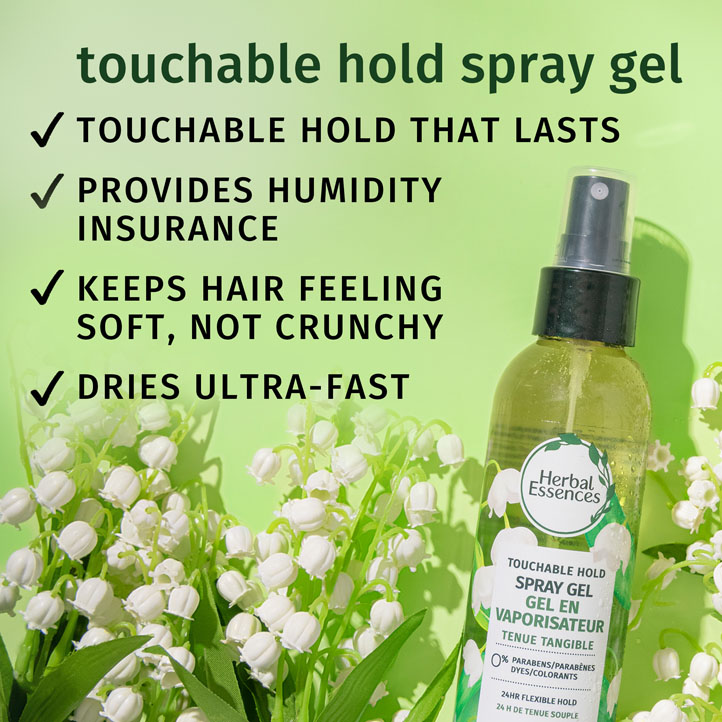Touchable Hold Hair Styling Spray Gel | Herbal Essences