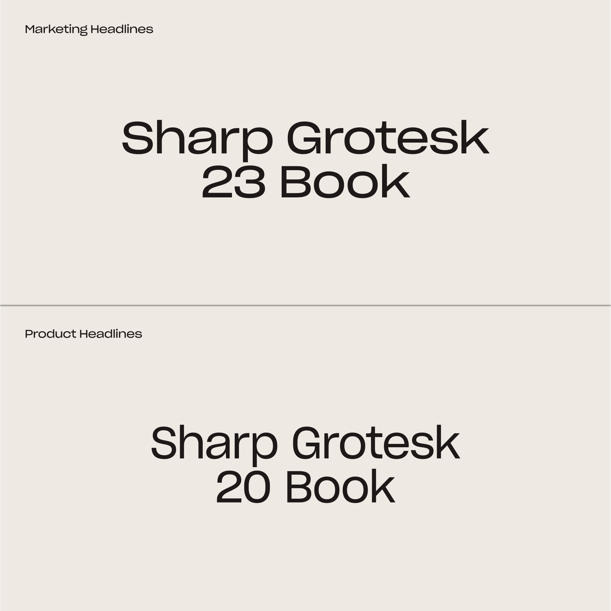 Typography Intro SharpGrotesk