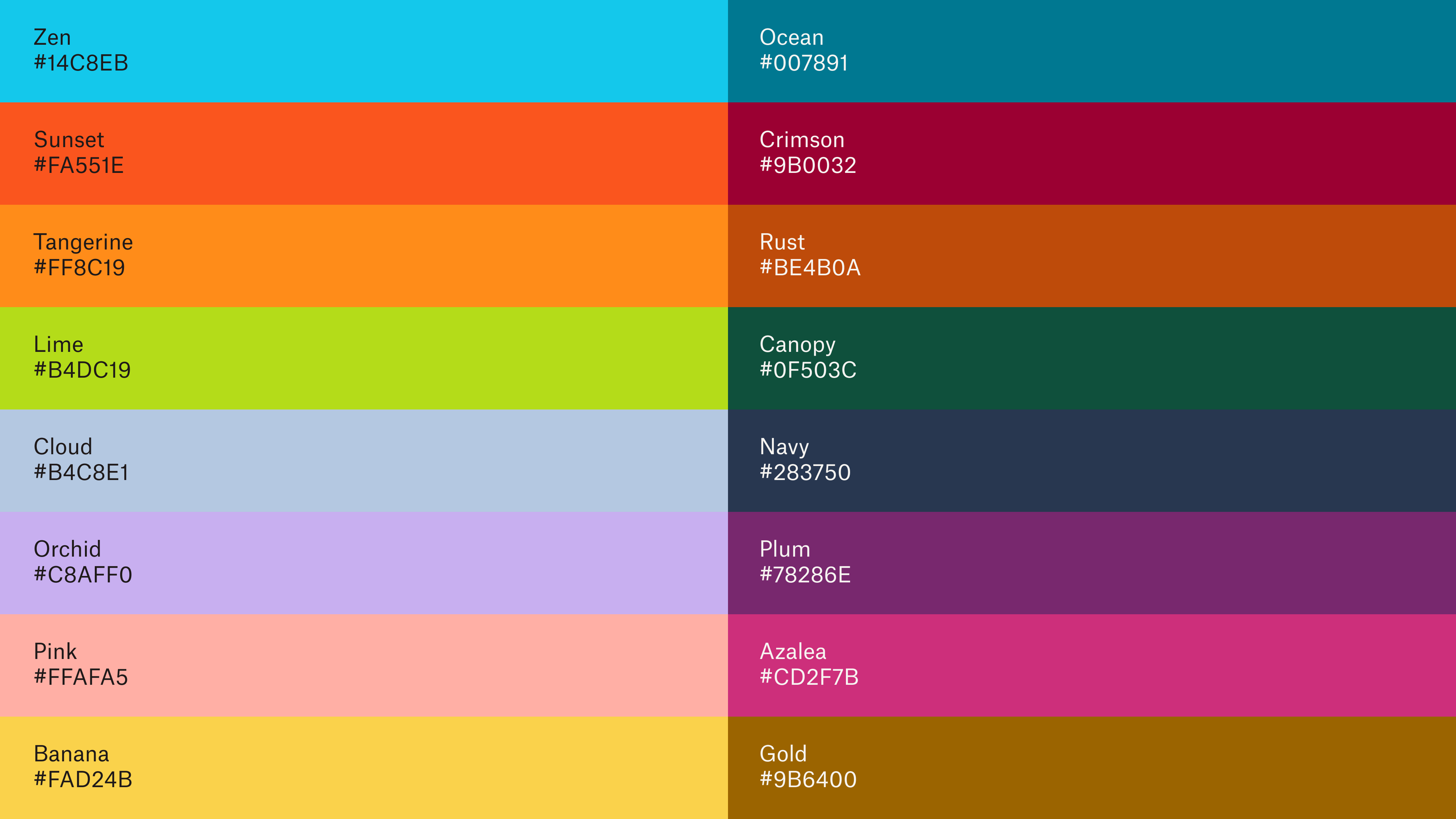 Color Intro Accent colors