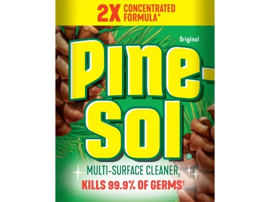 Pine-Sol Original Pine label from 2024, 2X concentrated formula.