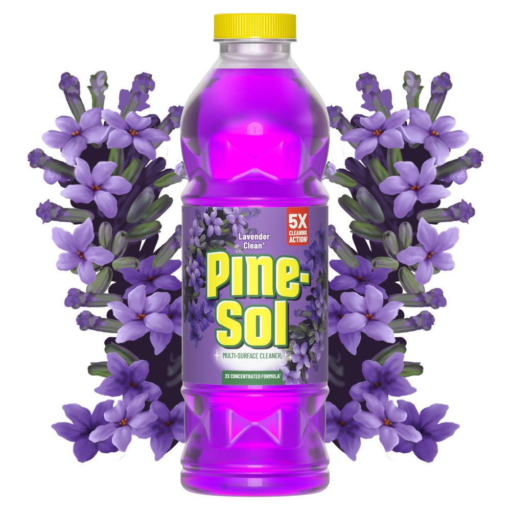 Imagen de la página de inicio de Pine-Sol Lavender Clean