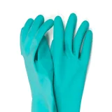 guantes de goma turquesa