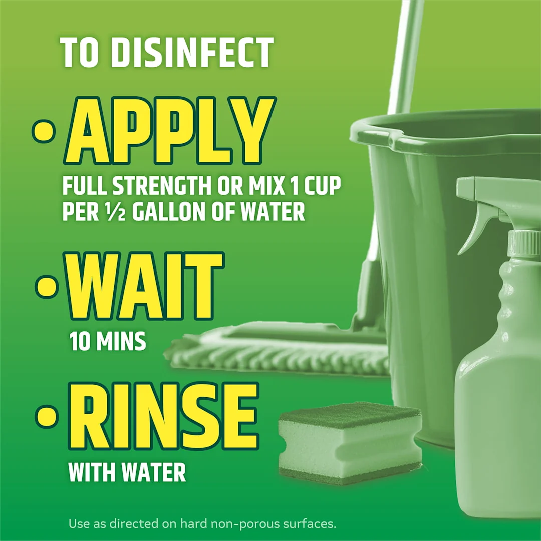 To Disinfect Apply, Wait, Rinse