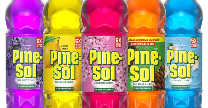 Line up of Pine-Sol products