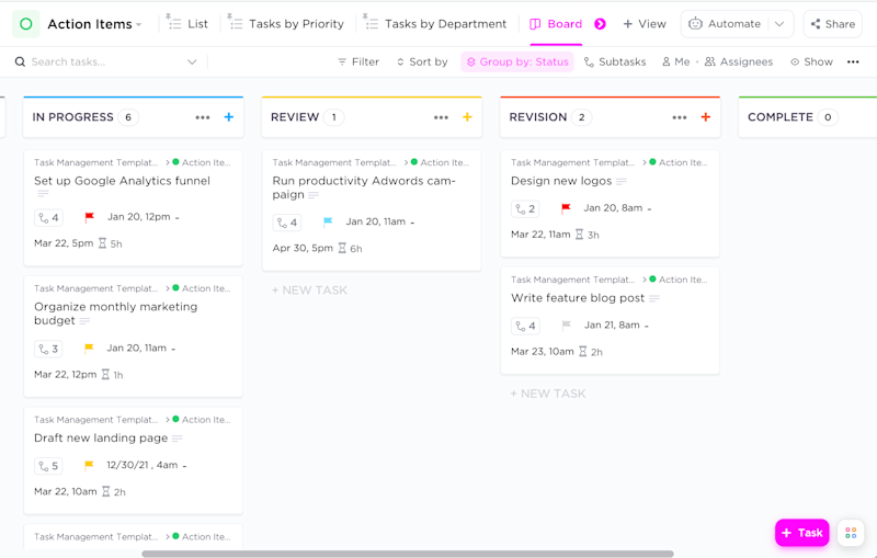 Startup Project Management Software by ClickUp™