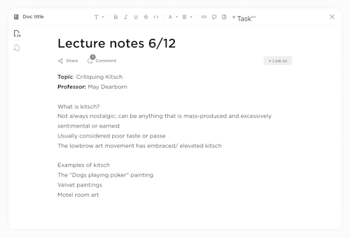 Project Management Software for Students by ClickUp™