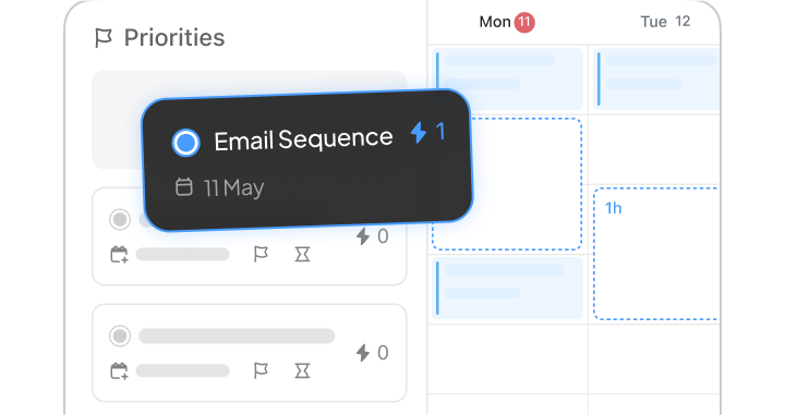 Smart agenda builder.