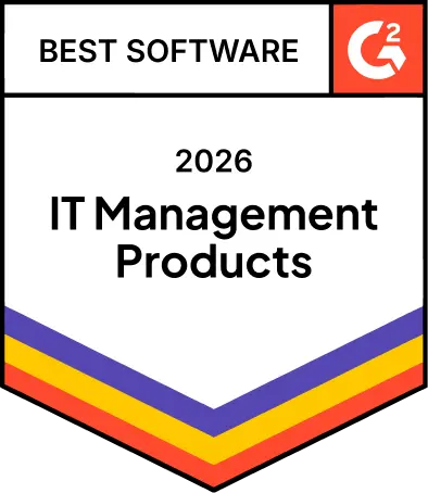 G2 Best Software 2026 IT Management Products award badge