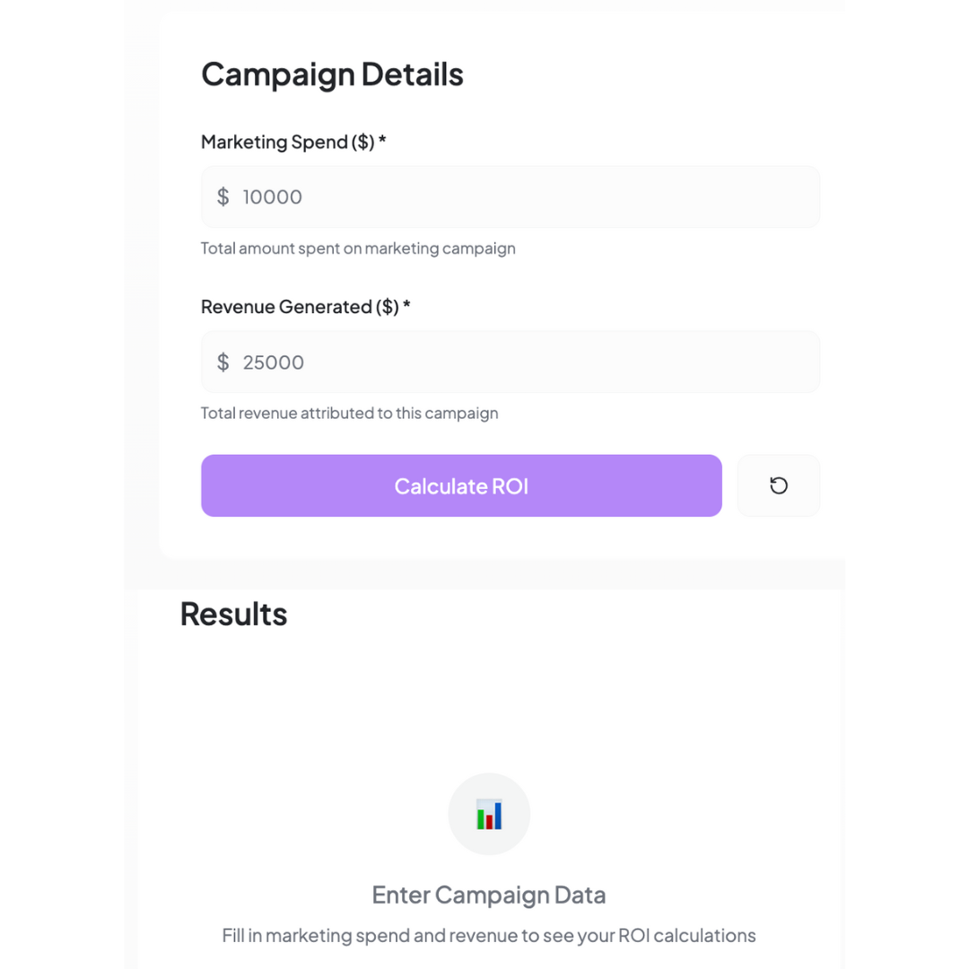 Marketing ROI calculator thumbnail