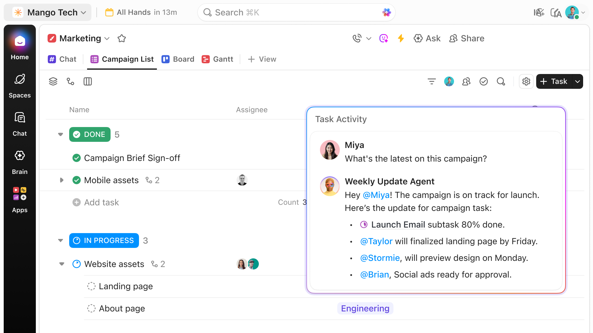 hero - campaign execution AI solution
