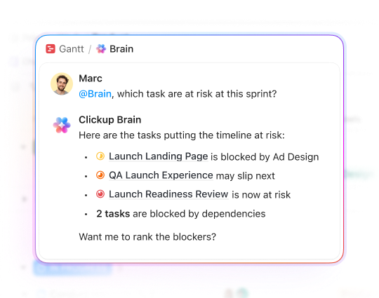 Gantt Chart View — AI Brain section — 2026-05-07