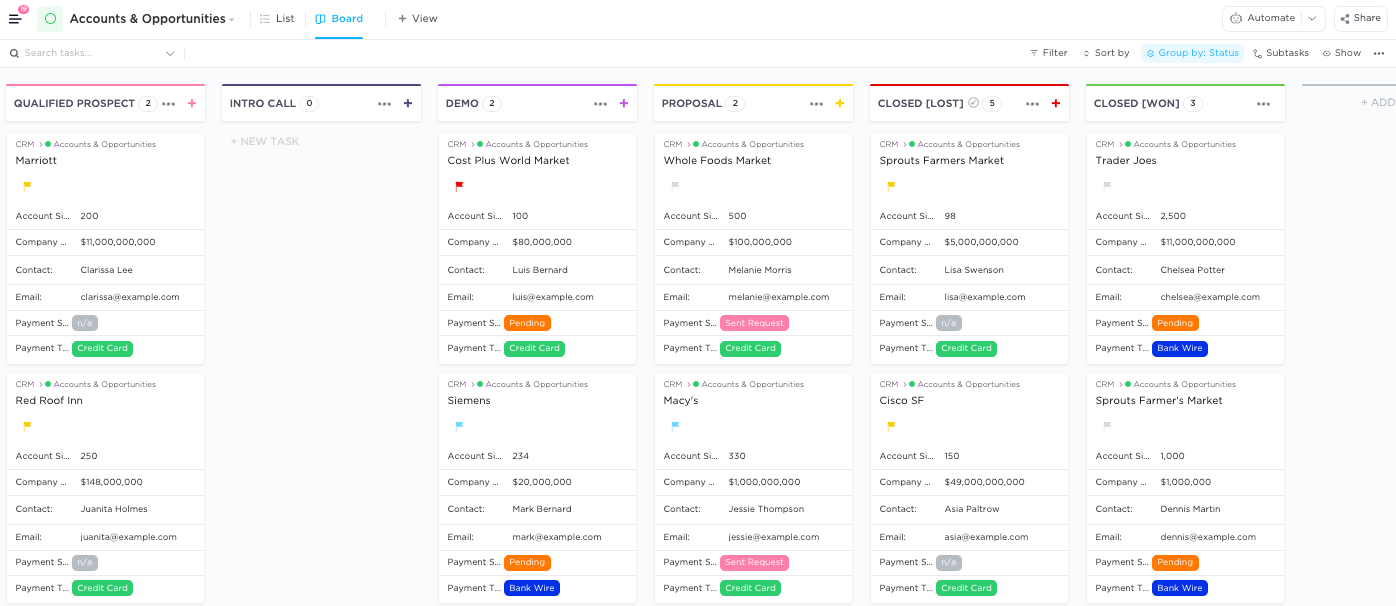 ClickUp Kanban Template