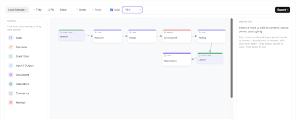 Free Workflow Template Maker | Create Workflow Diagrams Online