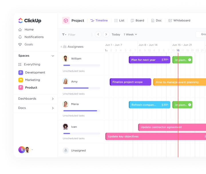 Roadmap with Timeline Template