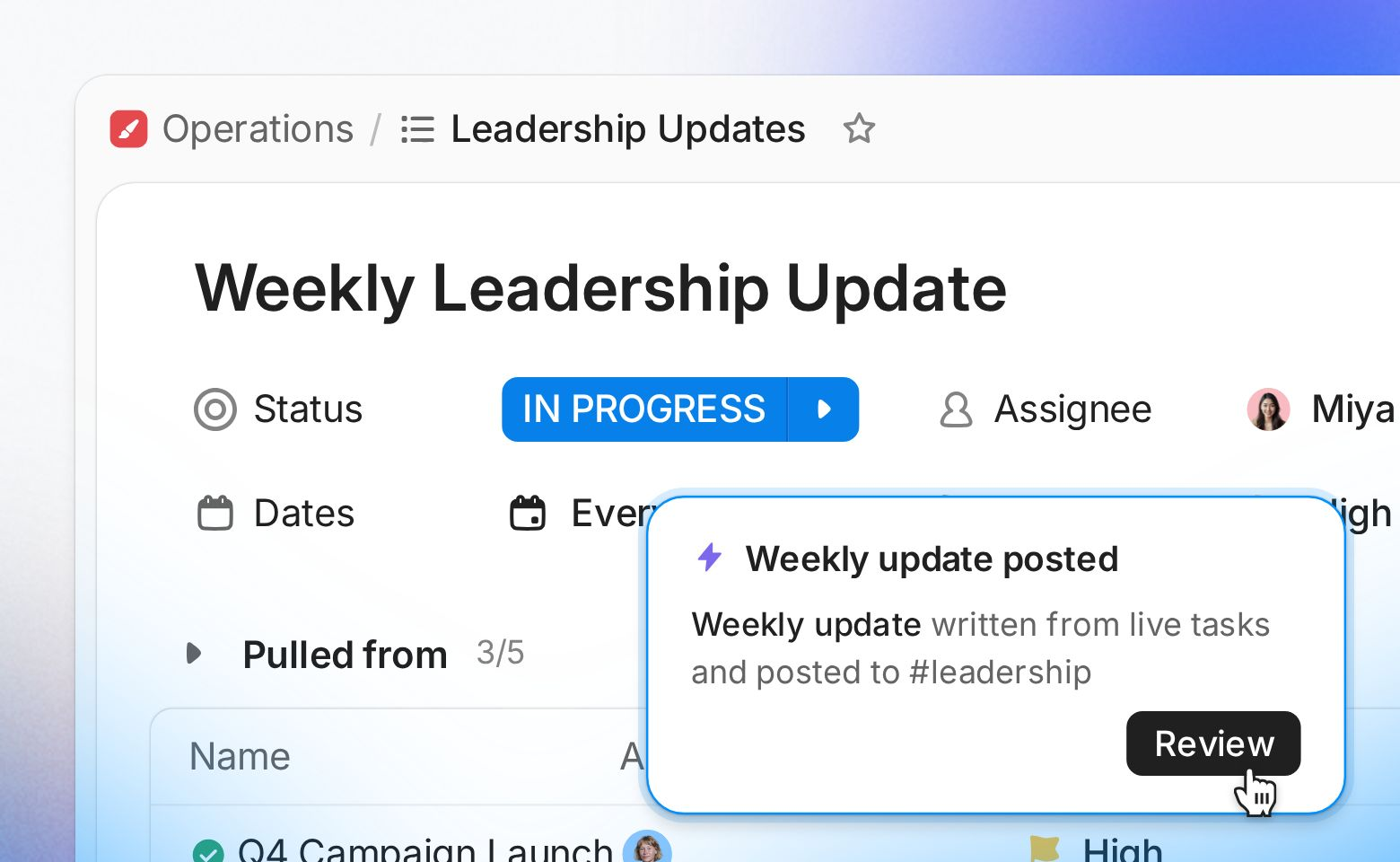 LP One Automation ExpansionSignal - Hero Weekly Update