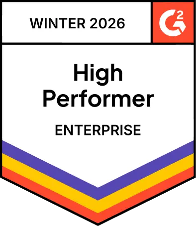 G2 Winter 2026 High Performer Enterprise award badge