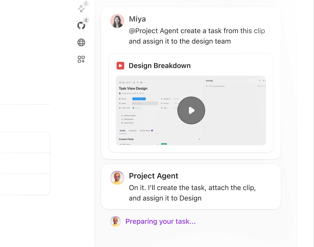 Clips — Turn any Clip into a task