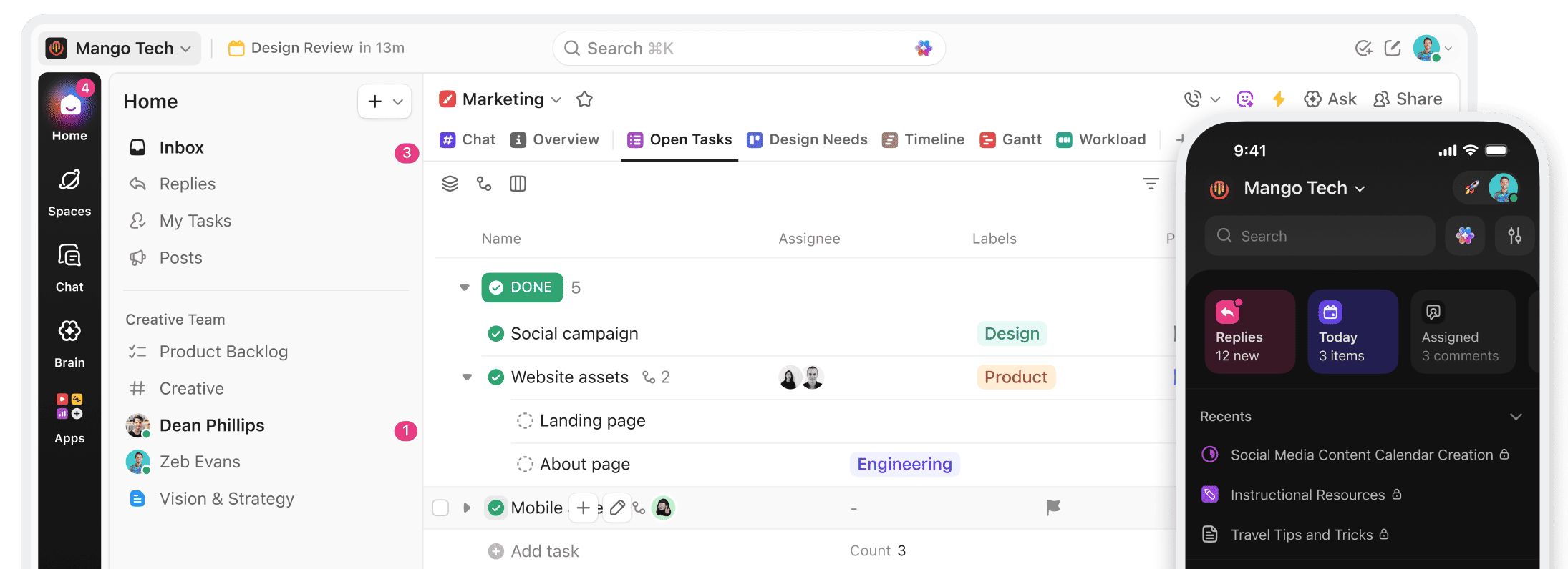 ClickUp desktop app preview