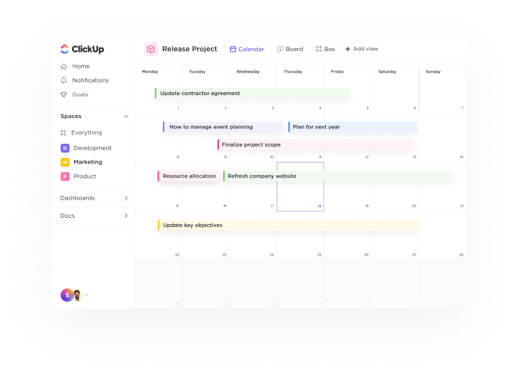 Marketing Calendar