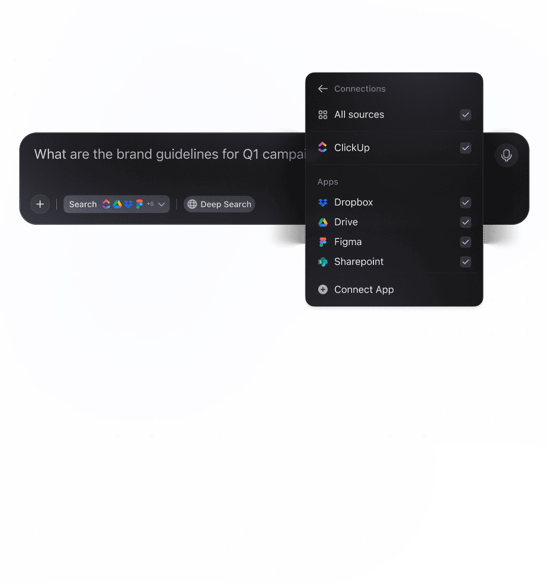 Search across all your tools and apps