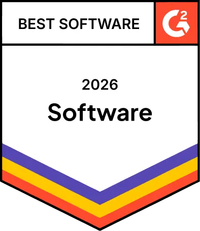 G2 Best Software 2026 Software award badge