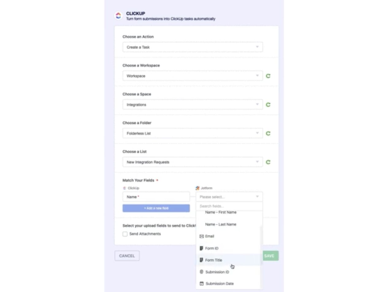 Placeholder - Jotform integration