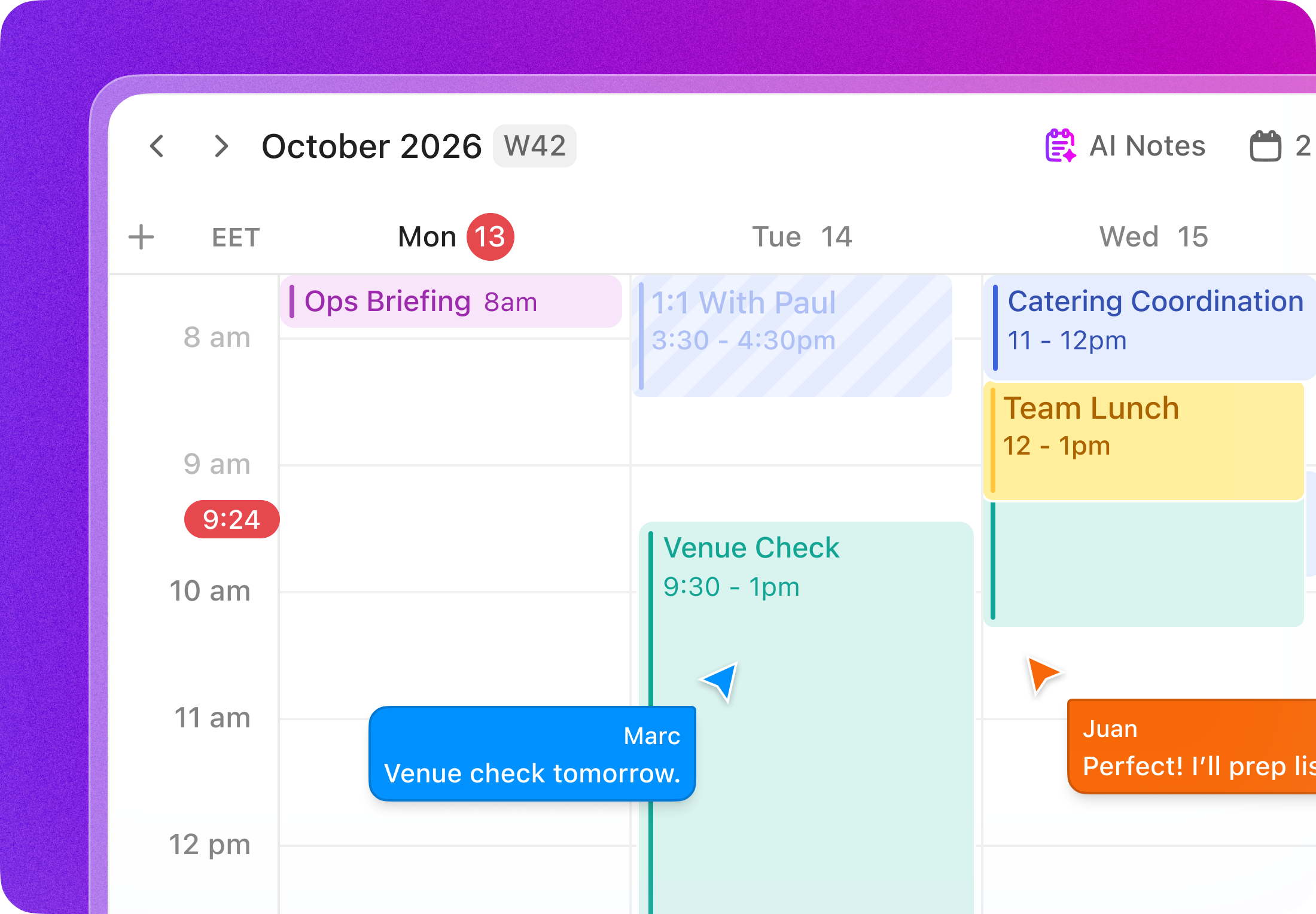 Stadium venue operations execute