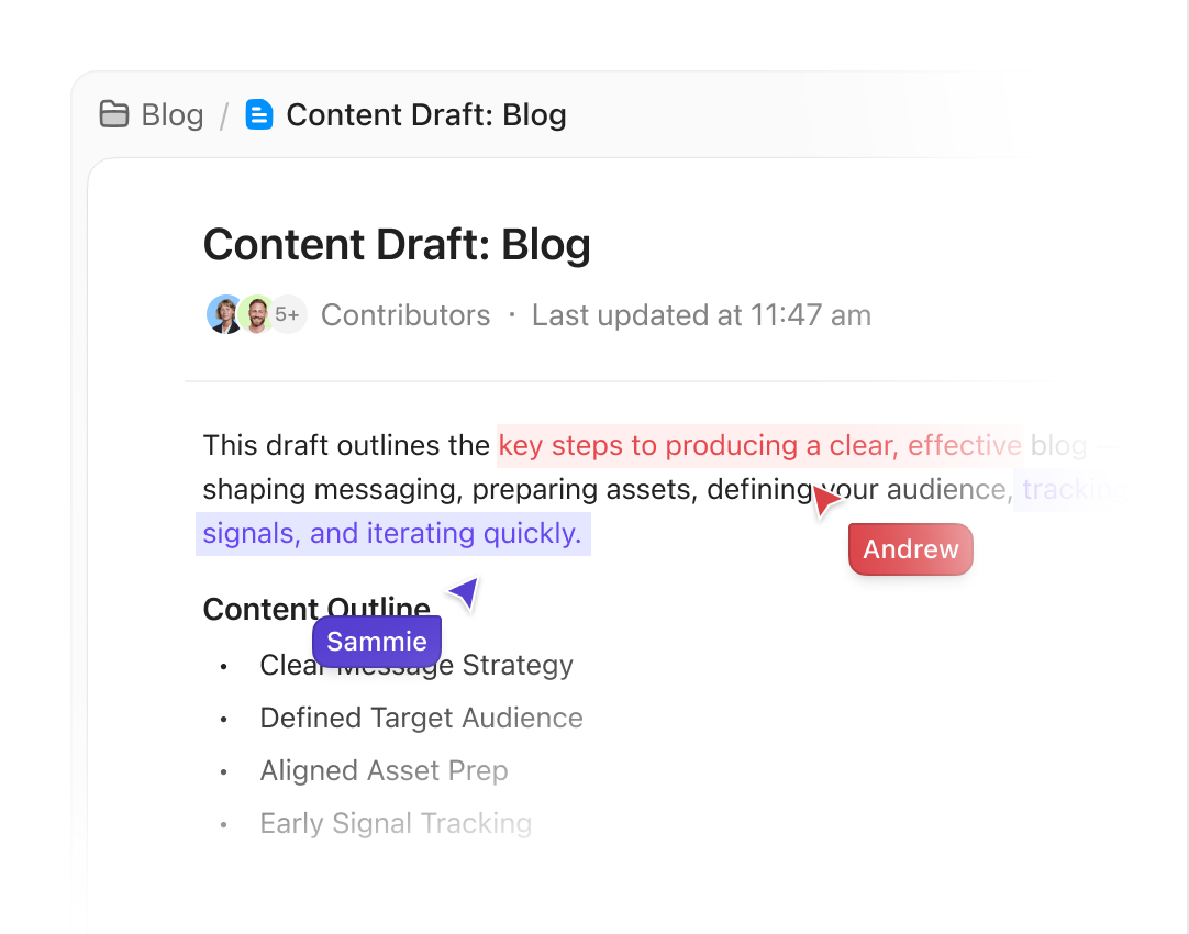 Write together, decide faster