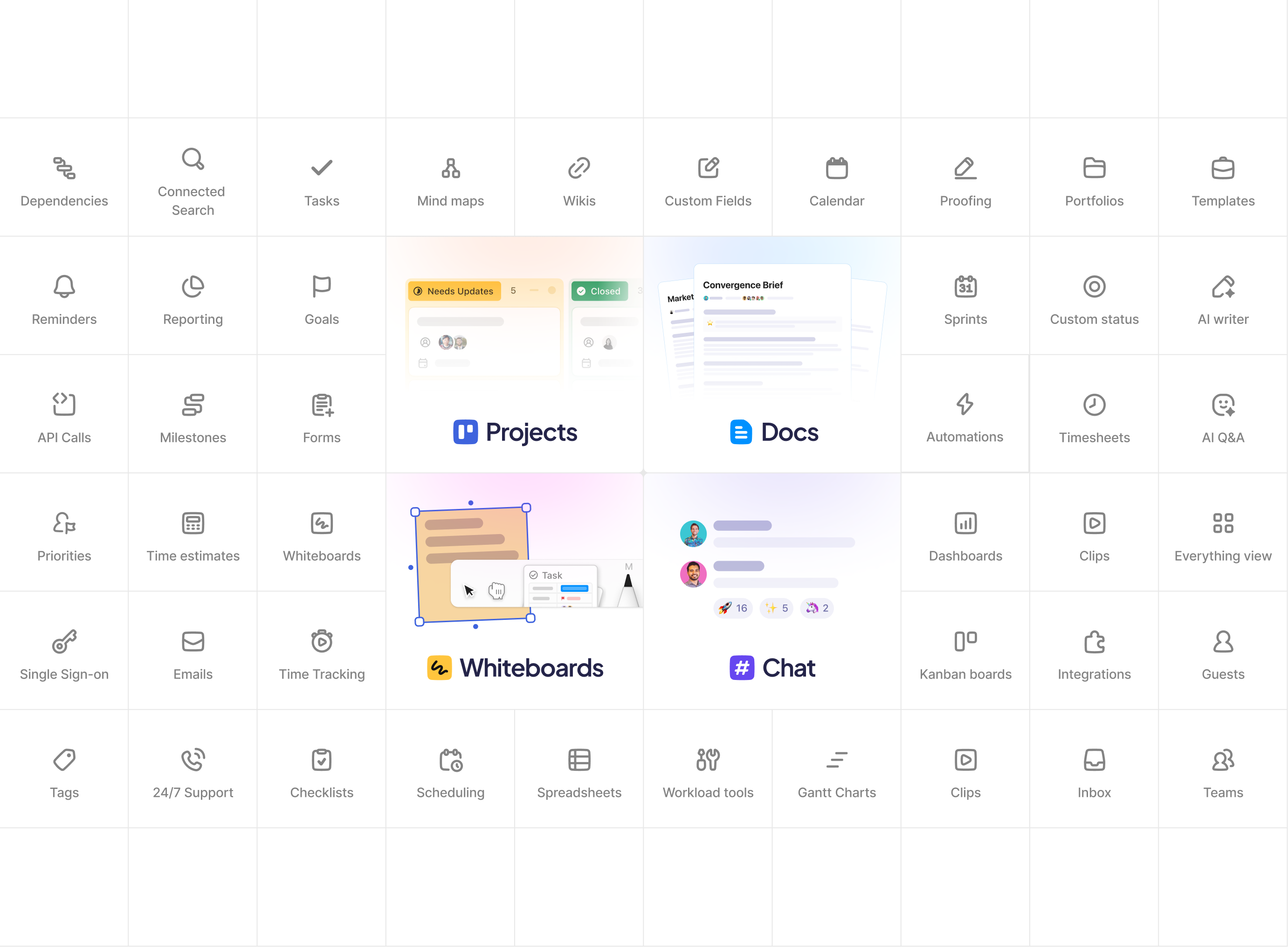 wall of features v3