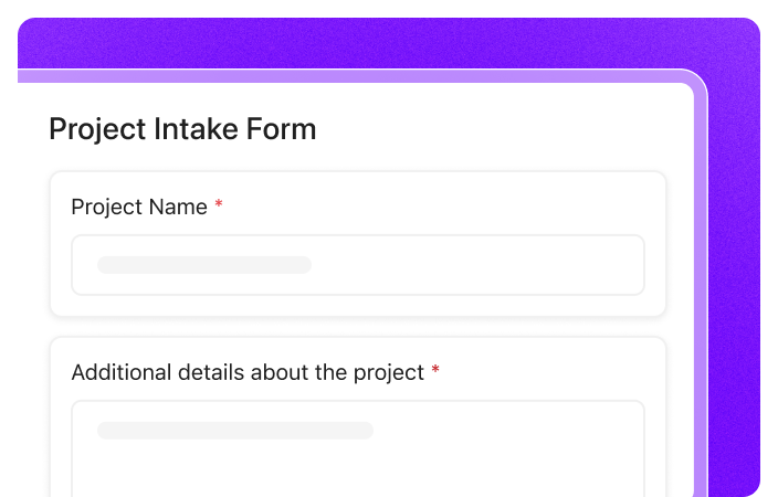 Project Intake Form