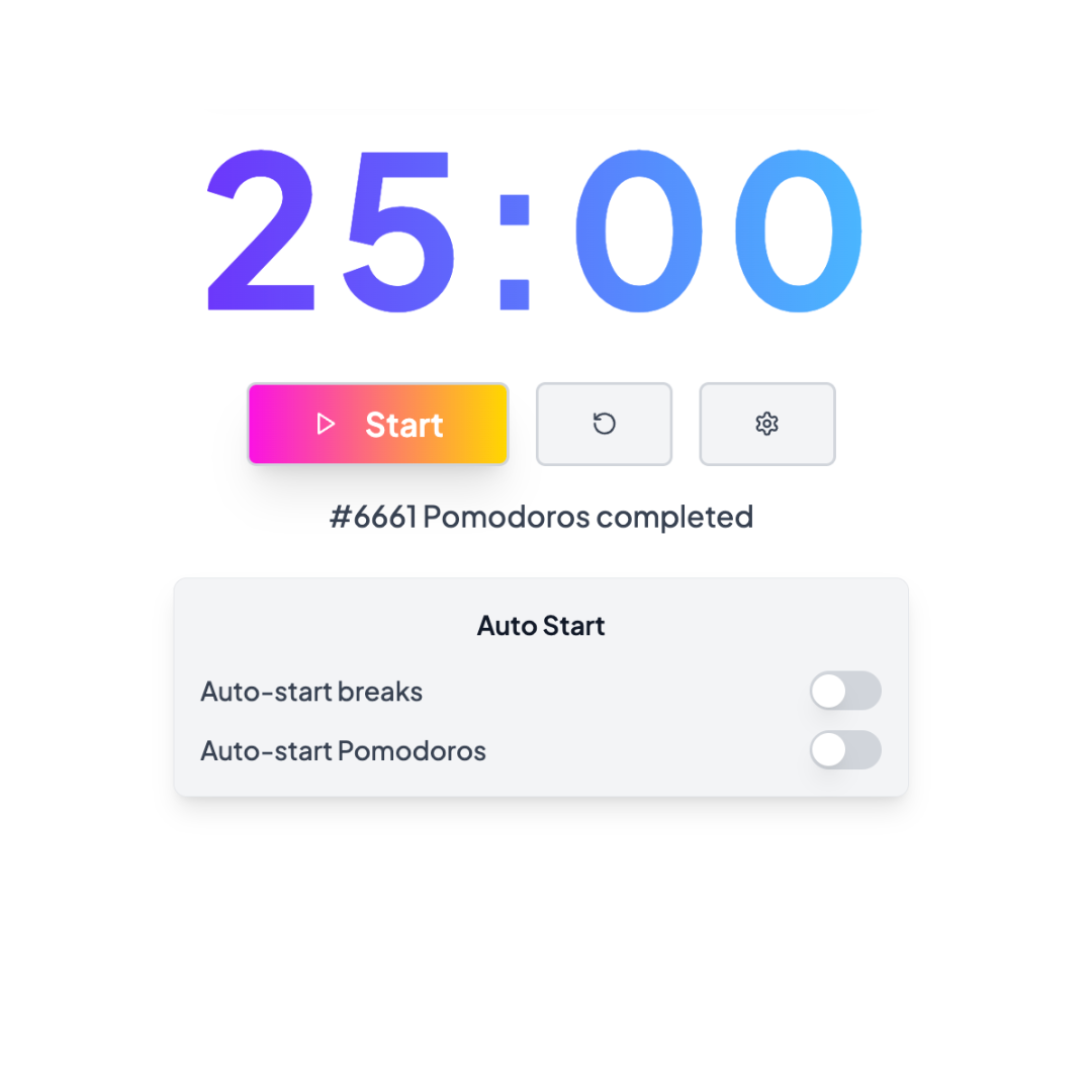Online Pomodoro timer thumbnail